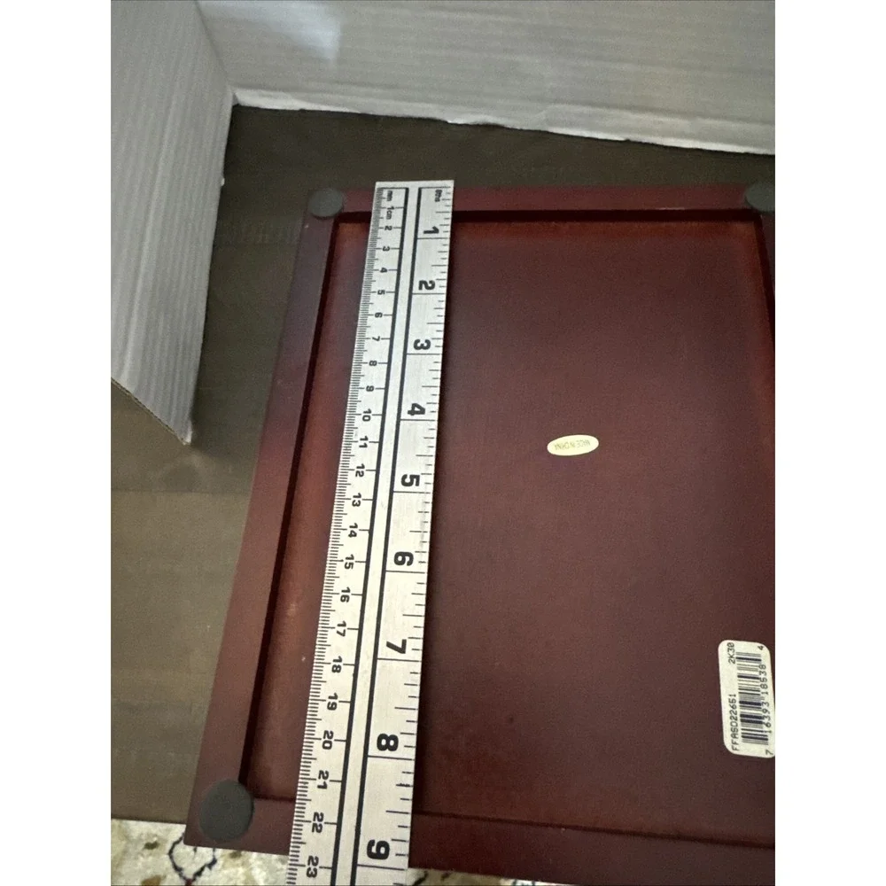 Vintage Elizabeth Arden Wooden Jewelry Box / Photo Box 3.5x5.5